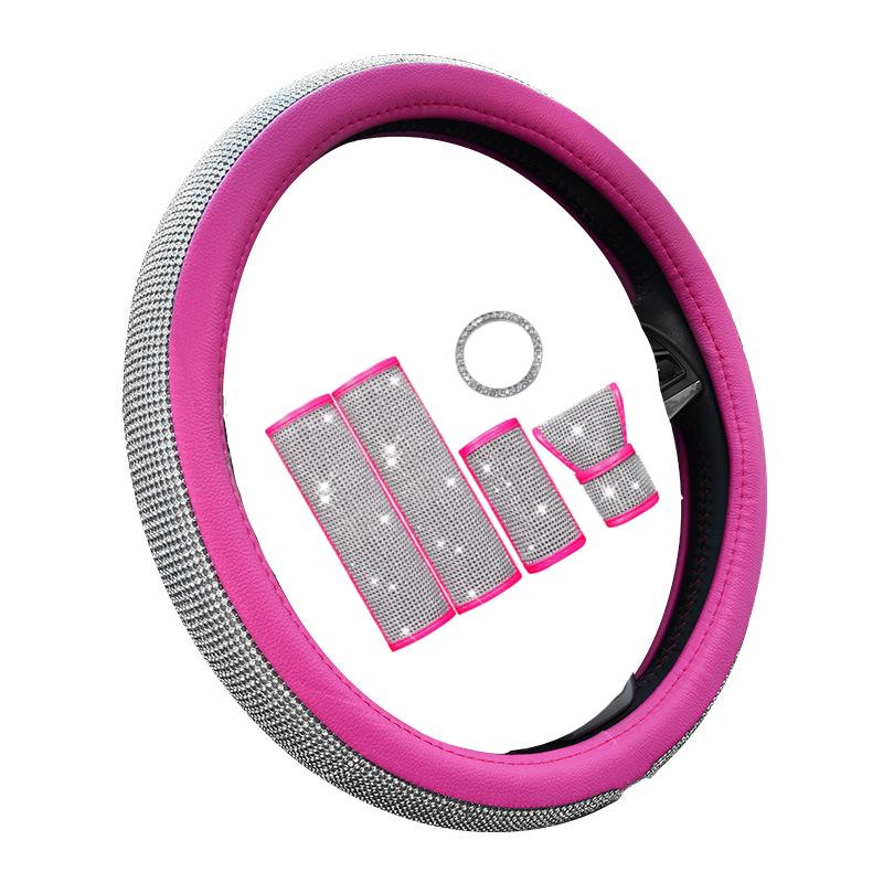 Steering Wheel Covers Bling Rhinestones Crystal Car Cover Rose Red Auto Accessories Kits Goods For Ladies Women Girls
Steering Wheel Covers Bling Rhinestones Crystal Car Cover Rose Red Auto Accessories Kits Goods For Ladies Women Girls