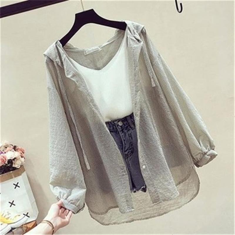 Women's Jackets Women 2022 Summer Hooded Sun Protection Clothing Female Casual Loose Wild Thin Coat Ladies Anti-UV Breathable Tops Jacket ZY, Black;brown
Women's Jackets Women 2022 Summer Hooded Sun Protection Clothing Female Casual Loose Wild Thin Coat Ladies Anti-UV Breathable Tops Jacket ZY, Black;brown
