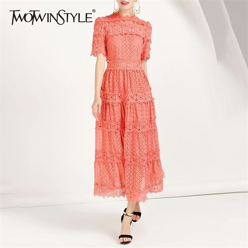 Elegant Lace Patchwork Dress For Women O Neck Half Sleeve Hollow Out High Waist Midi Dresses Female Fashion 210520, White
Elegant Lace Patchwork Dress For Women O Neck Half Sleeve Hollow Out High Waist Midi Dresses Female Fashion 210520, White