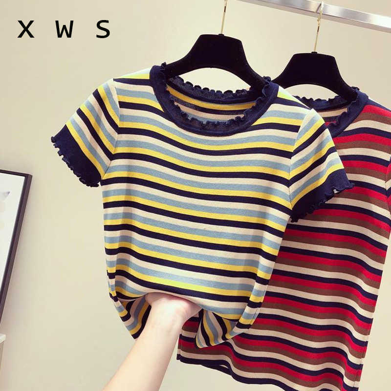 women sweaters vintage striped sweater women knitted pullover women sweter Short sleeve o-neck thin tops pull femme 210604, Yellow
women sweaters vintage striped sweater women knitted pullover women sweter Short sleeve o-neck thin tops pull femme 210604, Yellow