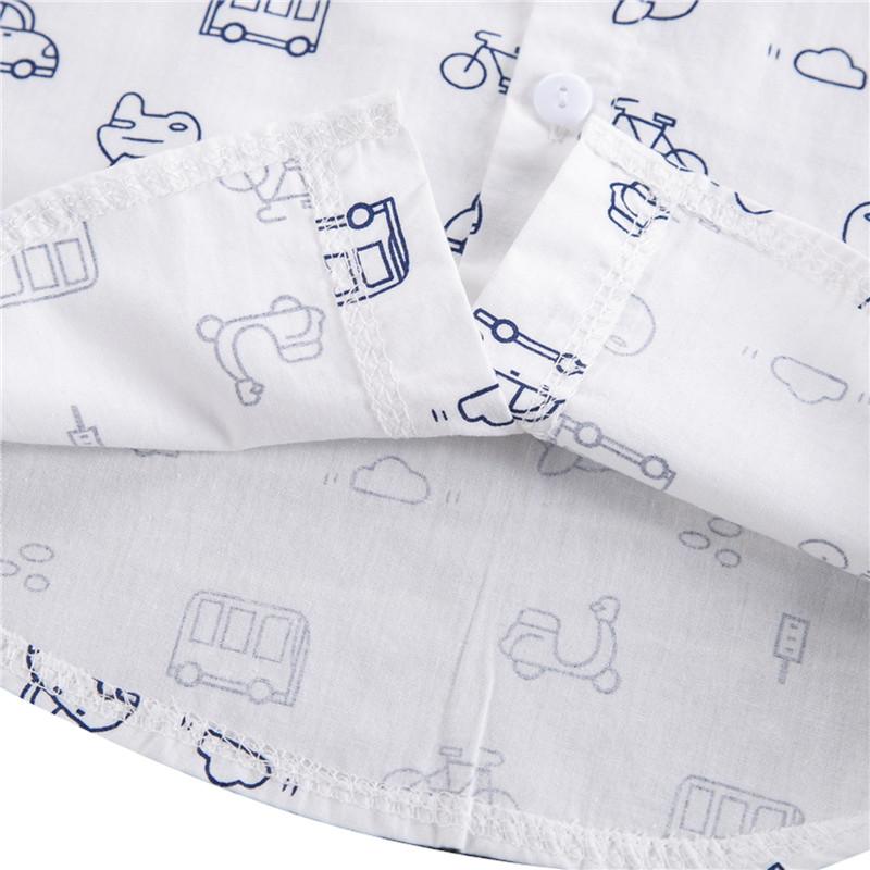 Clothing Sets Summer Little Boys Shirt Shorts Set Toddlers Car Printing Short Sleeve Stand Collar Bow Tie Top + Suspender Trousers