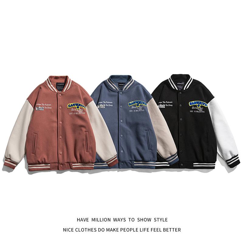 Men's Jackets Original Autumn Embroid Letter Jacket Men Baseball Bomber Coat Unisex Women Boyfriend Style Varisty Casual Campus, Black
Men's Jackets Original Autumn Embroid Letter Jacket Men Baseball Bomber Coat Unisex Women Boyfriend Style Varisty Casual Campus, Black