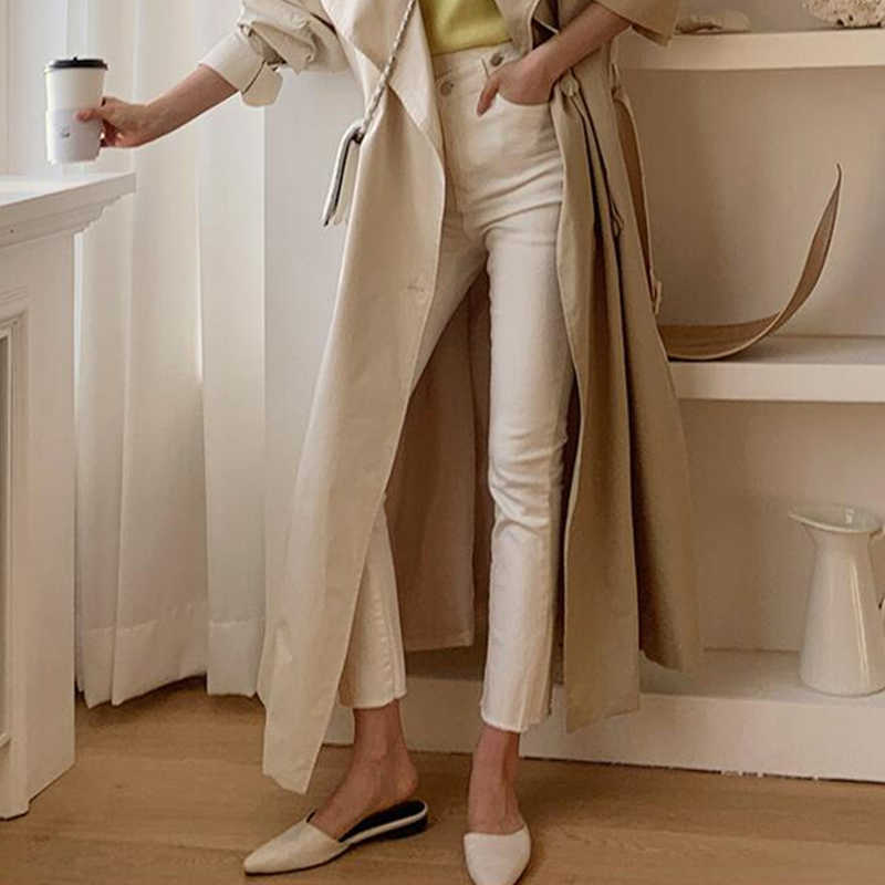 Soft High Waist Women'S Trousers Denim Streetwear Jean Vintage Girls Jeans Woman Pants Pencil Slim Stretch Femme Pantalon Mujer 210922