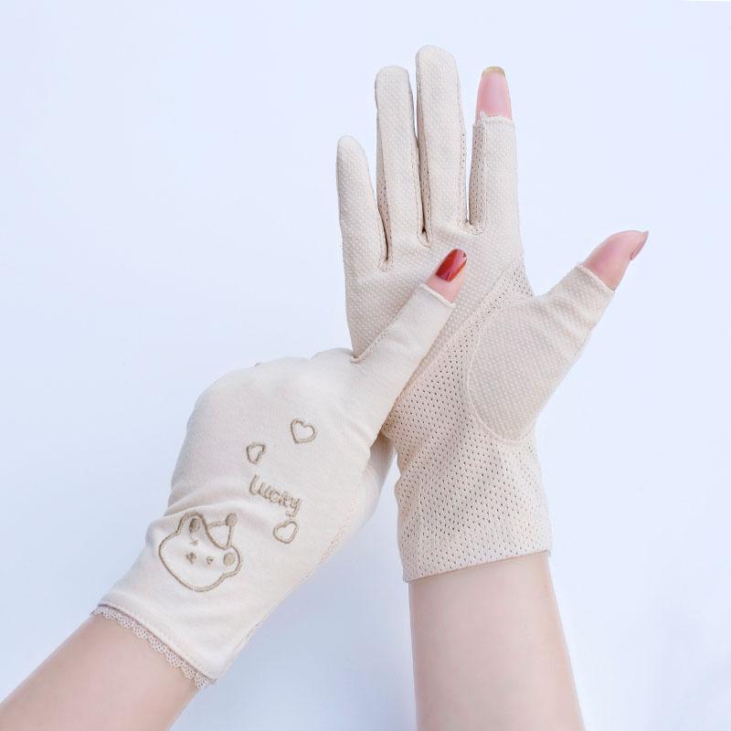 Five Fingers Gloves Women Summer Short Spring Half Finger Thin Cotton Sun Protection Mitten Cycling Non Slip Driving Guantes
Five Fingers Gloves Women Summer Short Spring Half Finger Thin Cotton Sun Protection Mitten Cycling Non Slip Driving Guantes
