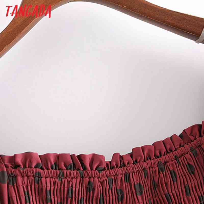 Women Retro Dots Print Crop Short Sleeve Summer Chic Female Sexy Slim Shirt Tops 3H66 210416