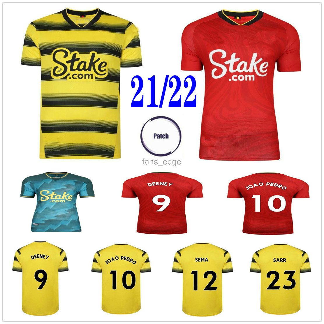 2021 2022 Watford Soccer Jerseys ETEBO KING DEENEY JOAO PEDRO SEMA LOUZA CHALOBAH GOSLING SARR CUCHO CLEVERLEY Custom 21 22 Home Away Third Adult Football Shirt, Yellow
2021 2022 Watford Soccer Jerseys ETEBO KING DEENEY JOAO PEDRO SEMA LOUZA CHALOBAH GOSLING SARR CUCHO CLEVERLEY Custom 21 22 Home Away Third Adult Football Shirt, Yellow