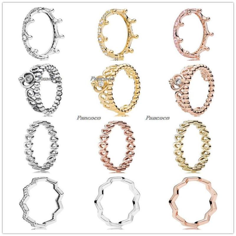 Cluster Rings Authentic 925 Sterling Silver Princess Tiara Royal Crown For Women Wedding Party Europe Fashion Jewelry
Cluster Rings Authentic 925 Sterling Silver Princess Tiara Royal Crown For Women Wedding Party Europe Fashion Jewelry