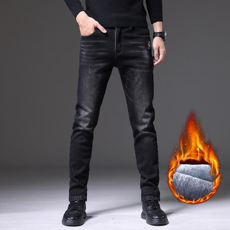 Men's Jeans 2021 Winter Thick Warm Classic Style Business Casual Regular Fit Elasticity Denim Pants Male, Jr627 black
Men's Jeans 2021 Winter Thick Warm Classic Style Business Casual Regular Fit Elasticity Denim Pants Male, Jr627 black