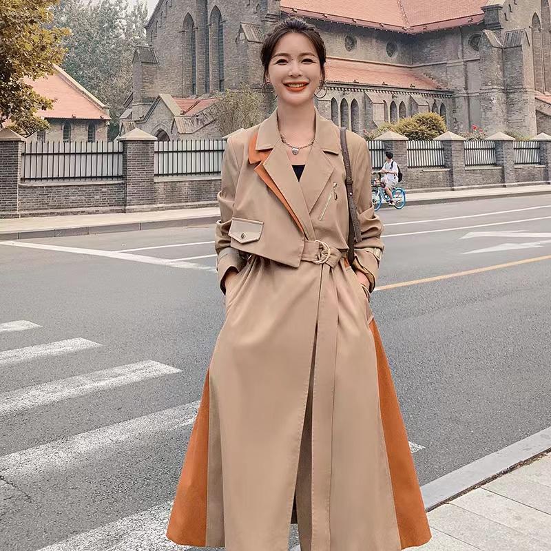 Women' Trench Coats Autumn Mid-Length Over-The-Knee Korean Coat The British Fashion High-Quality Retro Temperament Waist Jacket Female BB09, Photo color
Women' Trench Coats Autumn Mid-Length Over-The-Knee Korean Coat The British Fashion High-Quality Retro Temperament Waist Jacket Female BB09, Photo color