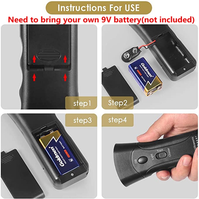 Upgraded Ultrasonic LED Anti Bark Devices Dogs Training Repeller Sonic Antibarking Stop Barking Device Pet Dog Trainer Tool GQ4045586832