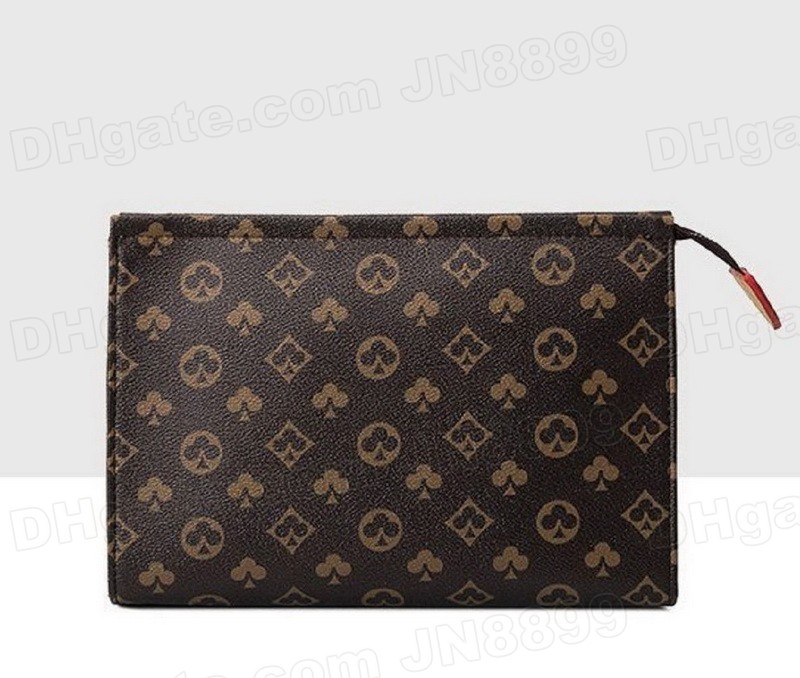 Top Quality Luxurys Design Waterproof Cosmetic Bag 26cm Protection Makeup Clutch Women Men PU Leather Travel Toiletry Pouch For Woman With Dust Bags, Brown plaid
Top Quality Luxurys Design Waterproof Cosmetic Bag 26cm Protection Makeup Clutch Women Men PU Leather Travel Toiletry Pouch For Woman With Dust Bags, Brown plaid