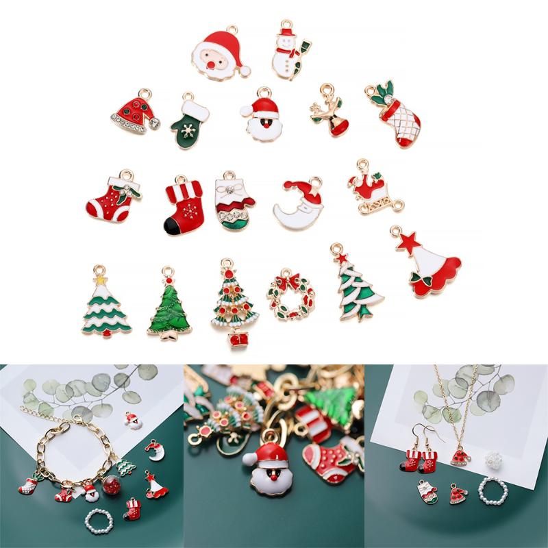 Charms 10-15Pcs/bag Christmas Metal Enamel Pendants Earrings Necklace Decoration For DIY Jewelry Making Supplies Accessories, Bronze;silver
Charms 10-15Pcs/bag Christmas Metal Enamel Pendants Earrings Necklace Decoration For DIY Jewelry Making Supplies Accessories, Bronze;silver