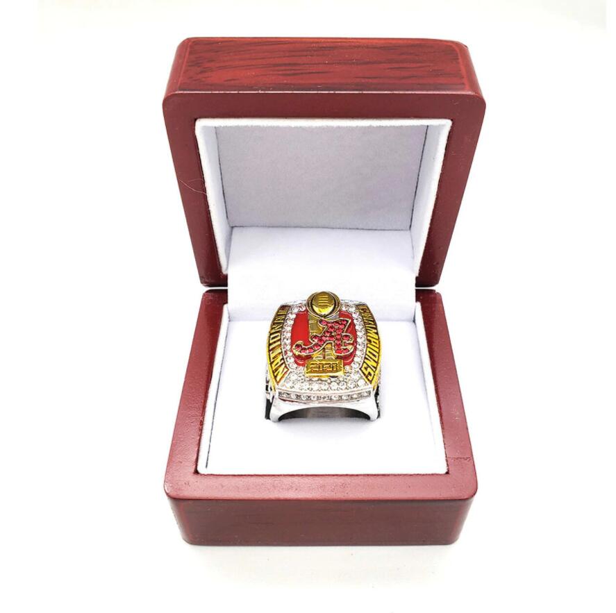 2021 wholesale 2020-2021 Alabama Crimson Tide National Championship Ring With Wooden Display Box Souvenir Fan Men Gift Drop Shipping, Golden;silver
2021 wholesale 2020-2021 Alabama Crimson Tide National Championship Ring With Wooden Display Box Souvenir Fan Men Gift Drop Shipping, Golden;silver