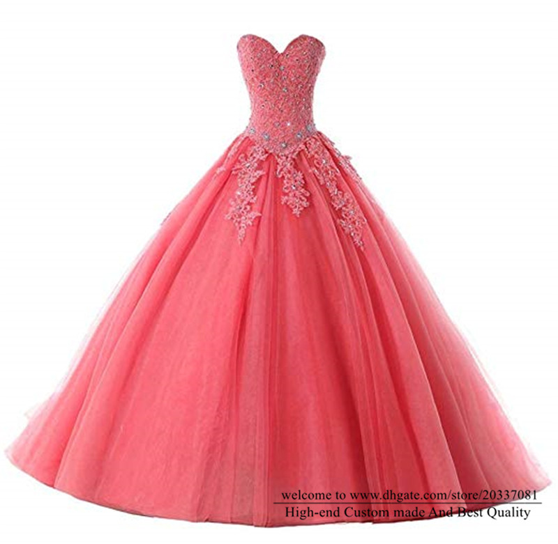 Quinceanera Dresses 2021 Sexy Sequins Crystal Princess Sweetheart Appliques Party Prom Formal Ball Gown Lace Up Tulle Vestidos De 15 Anos Q24