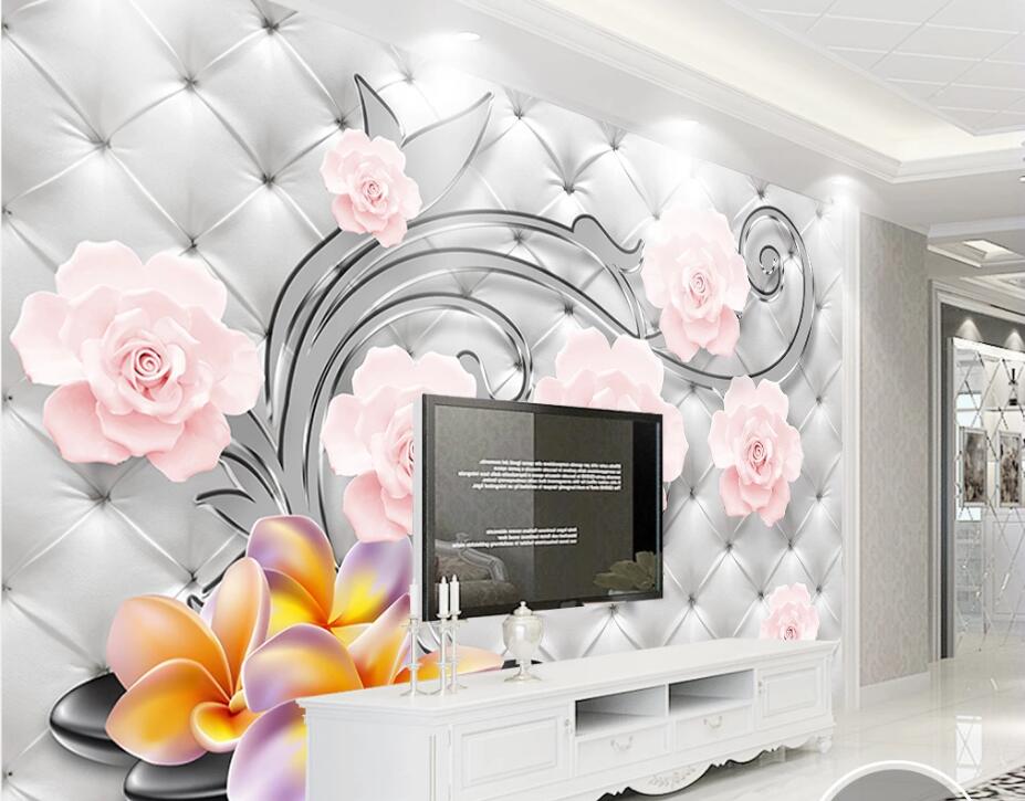 Custom wallpaper 3D three-dimensional relief flower plant soft package pattern TV background wall living room murals, Sliver
Custom wallpaper 3D three-dimensional relief flower plant soft package pattern TV background wall living room murals, Sliver