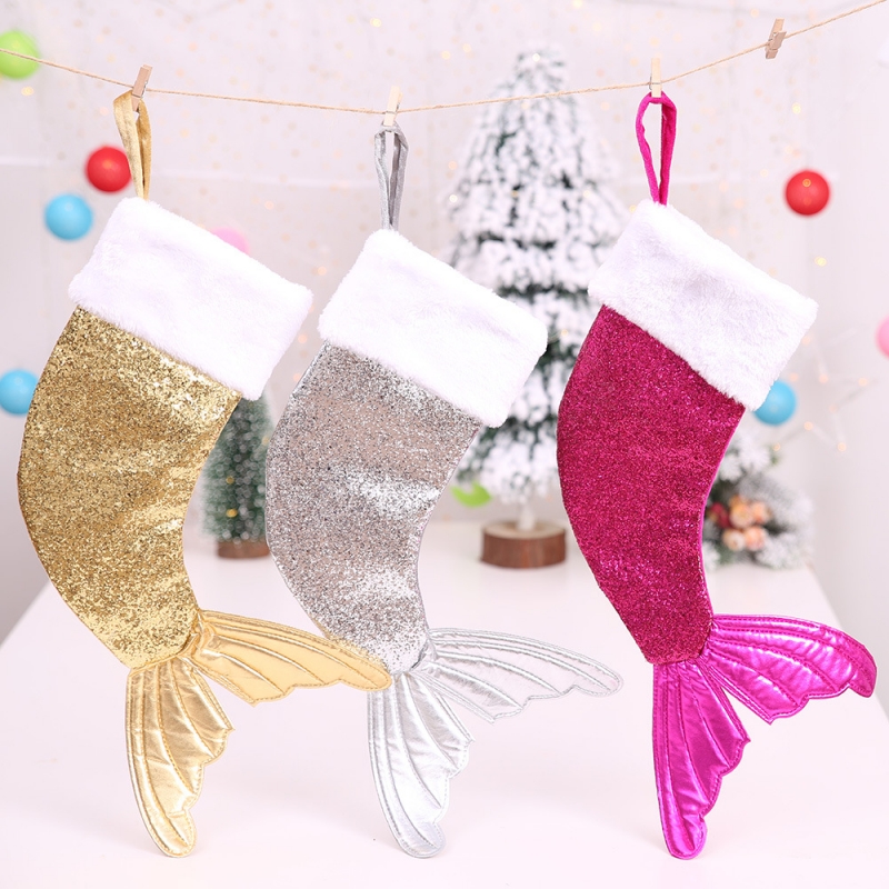 Mermaid Tail Christmas Socks Gift Wrap Candy Bag Christmas Tree Ornaments Family Party Decoration Christmas Gift Bag
Mermaid Tail Christmas Socks Gift Wrap Candy Bag Christmas Tree Ornaments Family Party Decoration Christmas Gift Bag