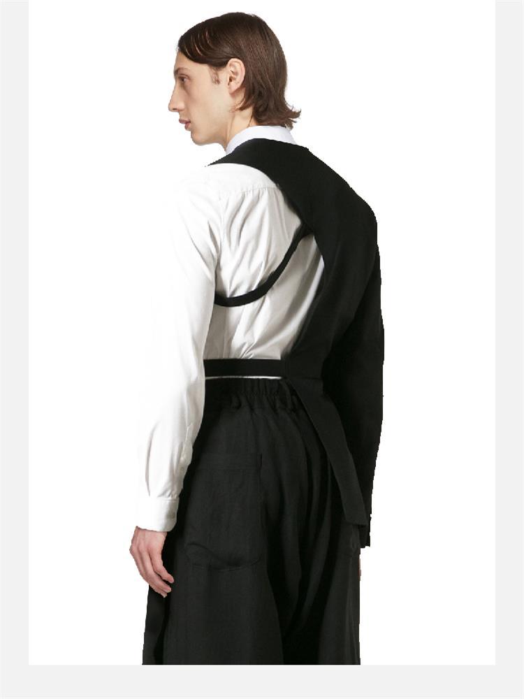 Stars With A Large Male Original Fashion Trend Personality Asymmetrical Show Strapless Casual Jacket Suit Men's Suits & Blazers