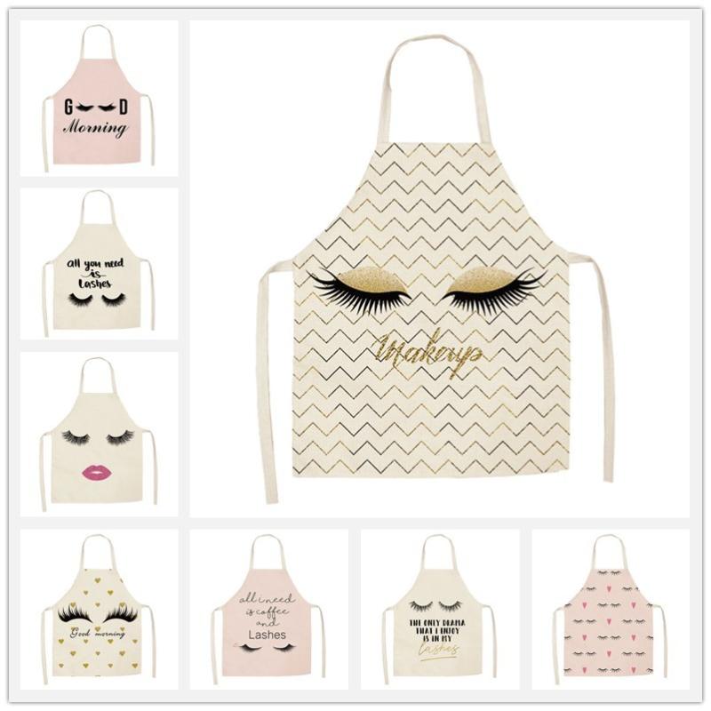 Eyelash Pattern Kitchen Aprons Woman Men Kids Cotton Linen Bibs Home Cooking BBQ Apron Cleaning Baking Accessory 53*65cm WQL0134
Eyelash Pattern Kitchen Aprons Woman Men Kids Cotton Linen Bibs Home Cooking BBQ Apron Cleaning Baking Accessory 53*65cm WQL0134