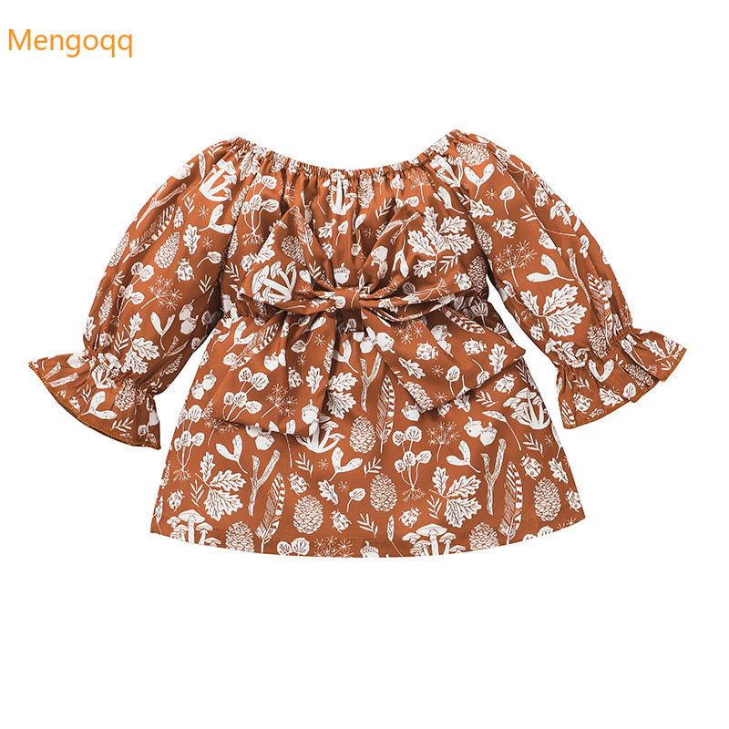 Girl's Dresses Infant Baby Girls Autumn Full Flare Sleeve Flower Bow Knee-length Dress Toddler Kids Clothes 3-24M
Girl's Dresses Infant Baby Girls Autumn Full Flare Sleeve Flower Bow Knee-length Dress Toddler Kids Clothes 3-24M