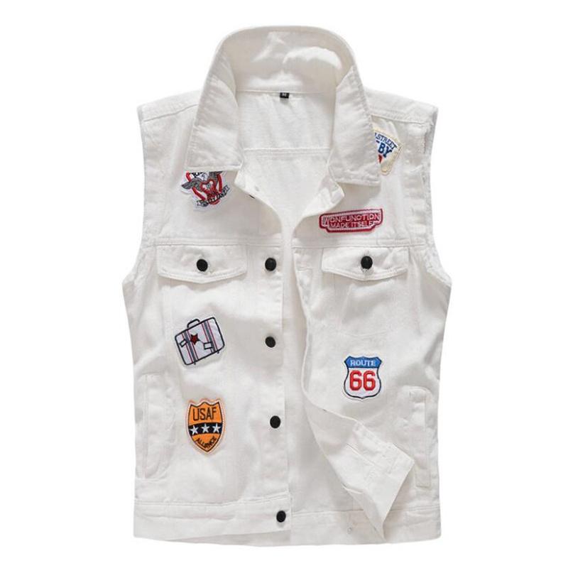 Men's Vests 2021 Selling Spring Autumn Vintage Denim Vest Male White Ripped Sleeveless Jackets Men Hip Hop Jean Waistcoats Clothing 103
Men's Vests 2021 Selling Spring Autumn Vintage Denim Vest Male White Ripped Sleeveless Jackets Men Hip Hop Jean Waistcoats Clothing 103