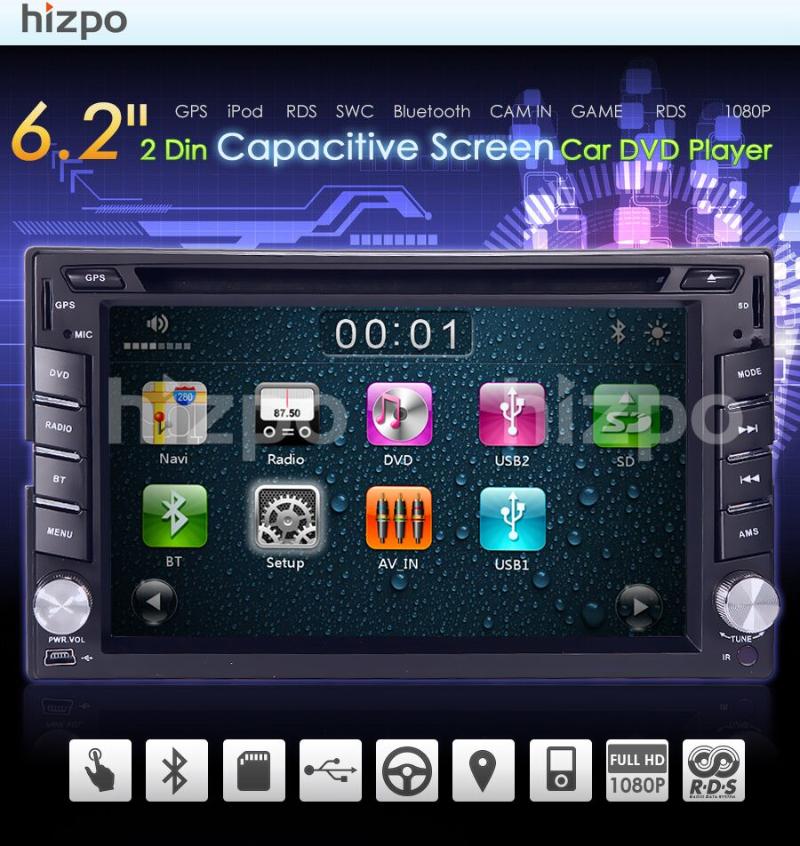 Player 6.2" Wince System GPS Navigation Universal Car DVD With Radio Bluetooth Steering Wheel Control USB CAM-IN SD DTV RDS AMFM
Player 6.2" Wince System GPS Navigation Universal Car DVD With Radio Bluetooth Steering Wheel Control USB CAM-IN SD DTV RDS AMFM