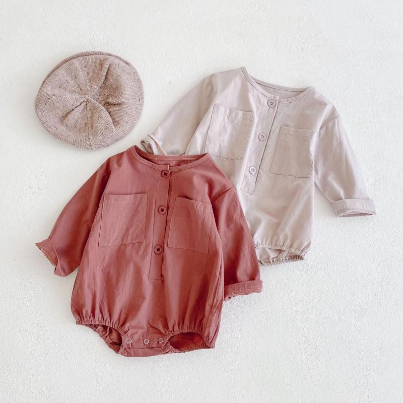 Rompers 2021 Autumn Solid Color Baby Girl Bodysuit Long Sleeve Infant Boy Jumpsuit Cotton O-neck Casual Toddler Born Clothes, Brown
Rompers 2021 Autumn Solid Color Baby Girl Bodysuit Long Sleeve Infant Boy Jumpsuit Cotton O-neck Casual Toddler Born Clothes, Brown