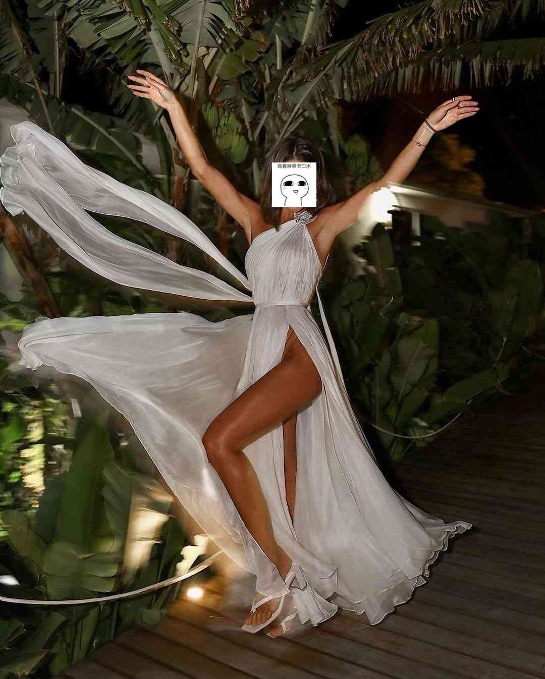 Women Dress Temperament Party es Diagonal Collar One Shoulder Maxi es Split High Waist Plus Size Sexy 210513