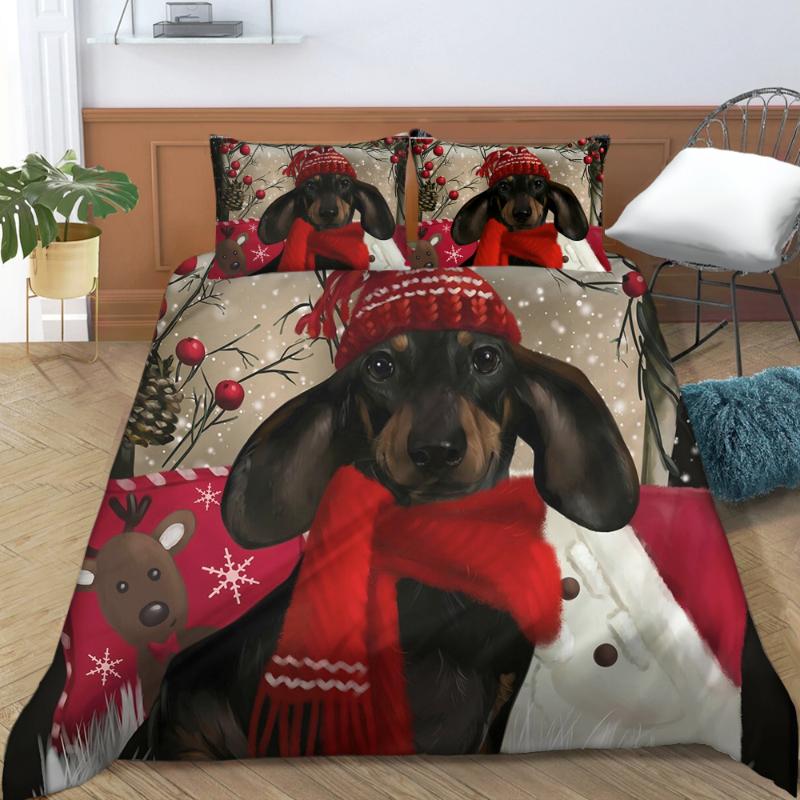 Bedding Sets Dachshund Pattern Duvet Cover Set Christmas Decor King Boys Girls Bed Quilt Comforter
Bedding Sets Dachshund Pattern Duvet Cover Set Christmas Decor King Boys Girls Bed Quilt Comforter