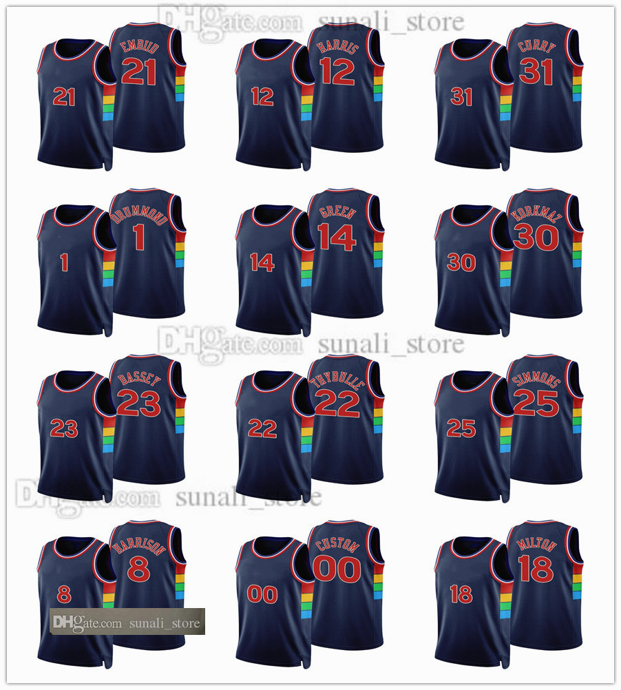 2021-22 City 75th Navy Jersey Basketball Tobias 12 Harris Joel 21 Embiid Danny 14 Green Seth 31 Curry Tyrese 0 Maxey 30 Korkmaz Matisse 22 Thybulle 1 Drummond Edition, Custom (leave message)
2021-22 City 75th Navy Jersey Basketball Tobias 12 Harris Joel 21 Embiid Danny 14 Green Seth 31 Curry Tyrese 0 Maxey 30 Korkmaz Matisse 22 Thybulle 1 Drummond Edition, Custom (leave message)