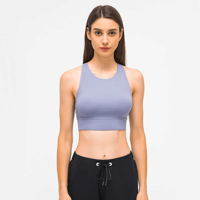 LU-132 Sexy Cross Back Women Camis Sports Bra High Round Neck Anti-shock Tank Tops Running Fitness Underwear Gym Clothes, White
LU-132 Sexy Cross Back Women Camis Sports Bra High Round Neck Anti-shock Tank Tops Running Fitness Underwear Gym Clothes, White