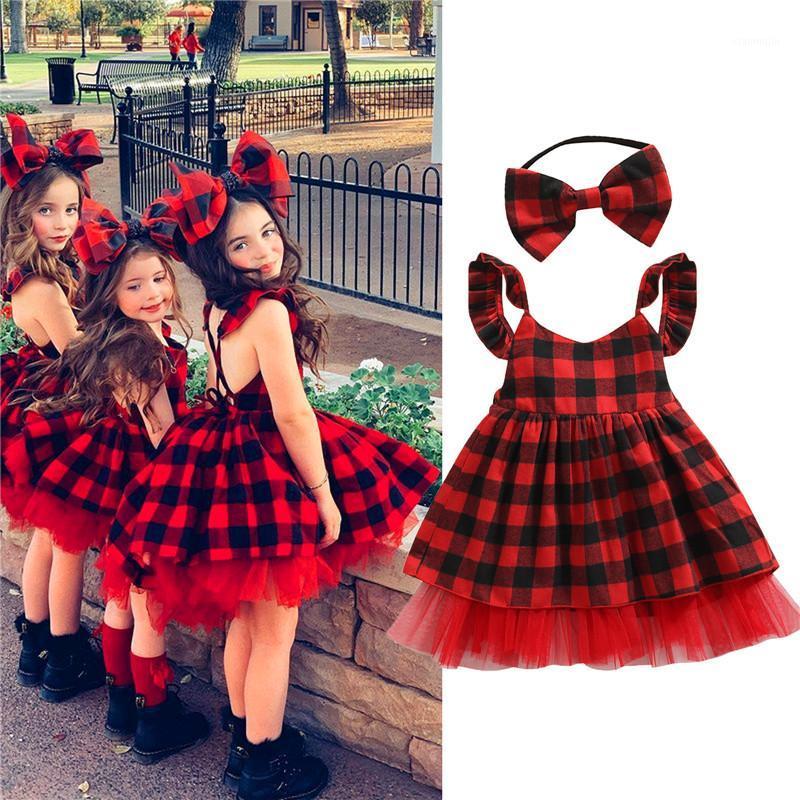 Girl's Dresses Children Girls Casual Dress 2pcs Red Plaid Printed Pattern Sleeveless And Headdress Xmas Outfits Gifts
Girl's Dresses Children Girls Casual Dress 2pcs Red Plaid Printed Pattern Sleeveless And Headdress Xmas Outfits Gifts