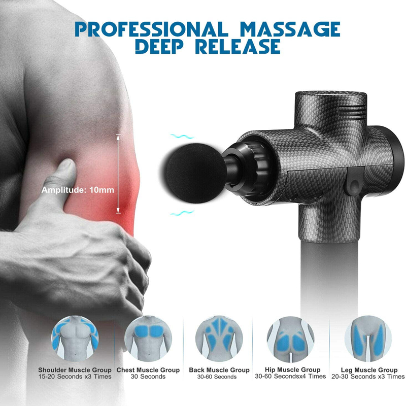 Portable Handheld Electric Vibration Deep Muscle Fascia Body Massage electricity Massage Gun
Portable Handheld Electric Vibration Deep Muscle Fascia Body Massage electricity Massage Gun