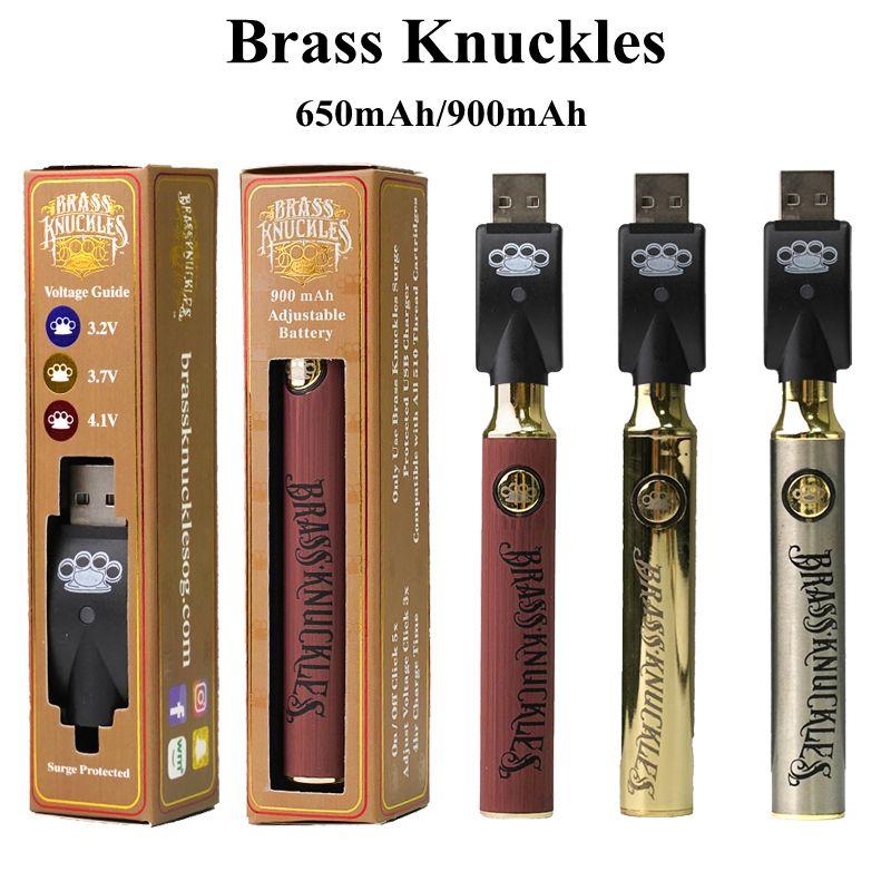 Brass Knuckles Battery 650mAh 900mAh Vapes Batter Voltage Adjustable With Preheat Function 3 Colors E Cigarette Vape Pen USB Charger Kit
Brass Knuckles Battery 650mAh 900mAh Vapes Batter Voltage Adjustable With Preheat Function 3 Colors E Cigarette Vape Pen USB Charger Kit