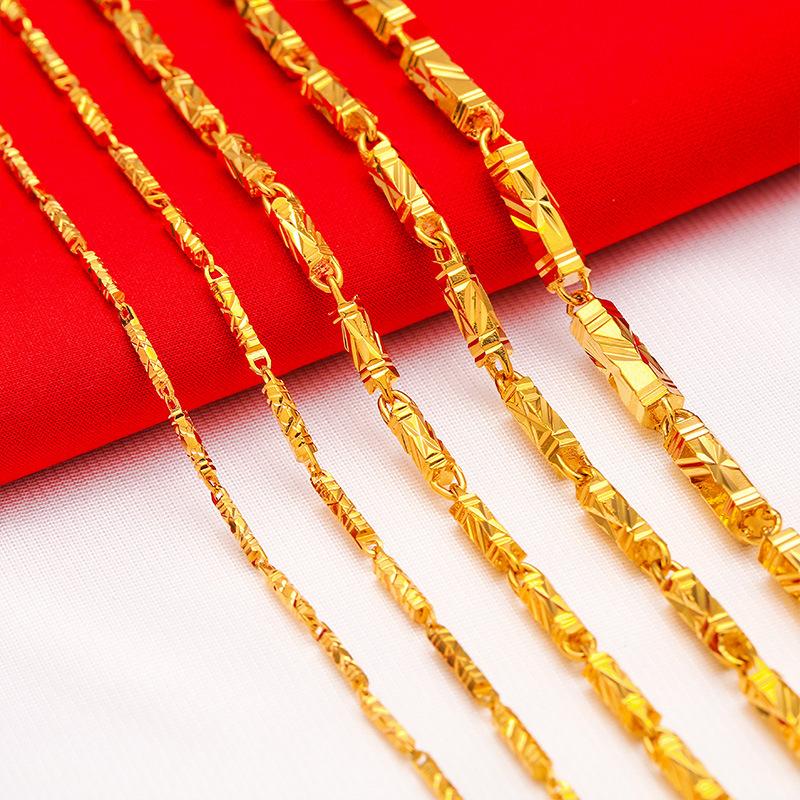 Chains Vintage Hexagonal Column Geometric Patterns Link Chain 24K Gold Plated Retro Carved Necklace Wholesale Male Man Woman, Silver
Chains Vintage Hexagonal Column Geometric Patterns Link Chain 24K Gold Plated Retro Carved Necklace Wholesale Male Man Woman, Silver