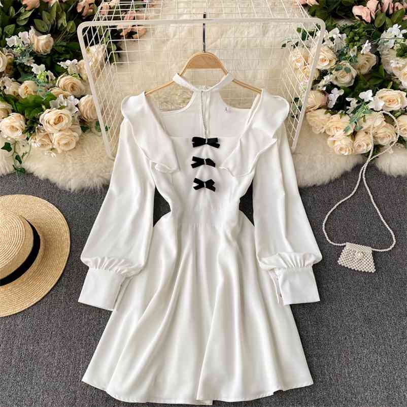 Women Hollow Out Square Collar Ruffles Slim Halter Dress Solid Color High Waist Fashion Spring Summer 11B501 210525, White
Women Hollow Out Square Collar Ruffles Slim Halter Dress Solid Color High Waist Fashion Spring Summer 11B501 210525, White