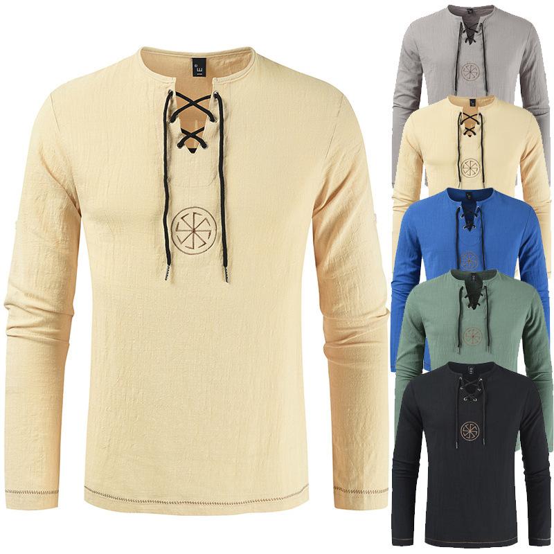 Men's T-Shirts Casual T-shirt Long Sleeve Solid Color T Shirt Top V Neck Fashion Bandage, White;black
Men's T-Shirts Casual T-shirt Long Sleeve Solid Color T Shirt Top V Neck Fashion Bandage, White;black