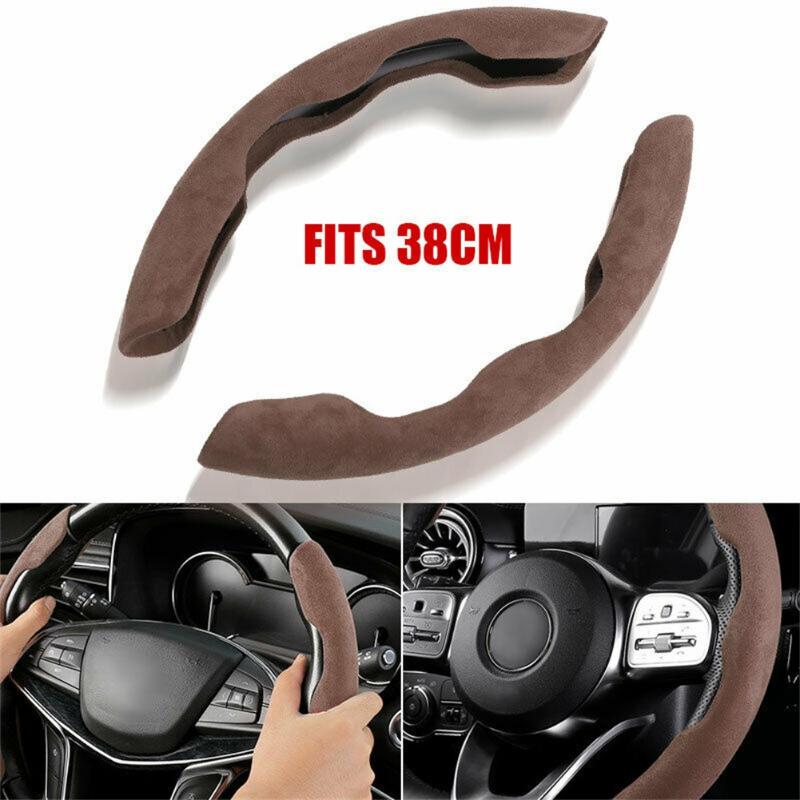 Steering Wheel Covers 1 Pair 37-38cm Car Grip Cover Brown Non-Slip Plush Universal Auto Interior Accessories
Steering Wheel Covers 1 Pair 37-38cm Car Grip Cover Brown Non-Slip Plush Universal Auto Interior Accessories