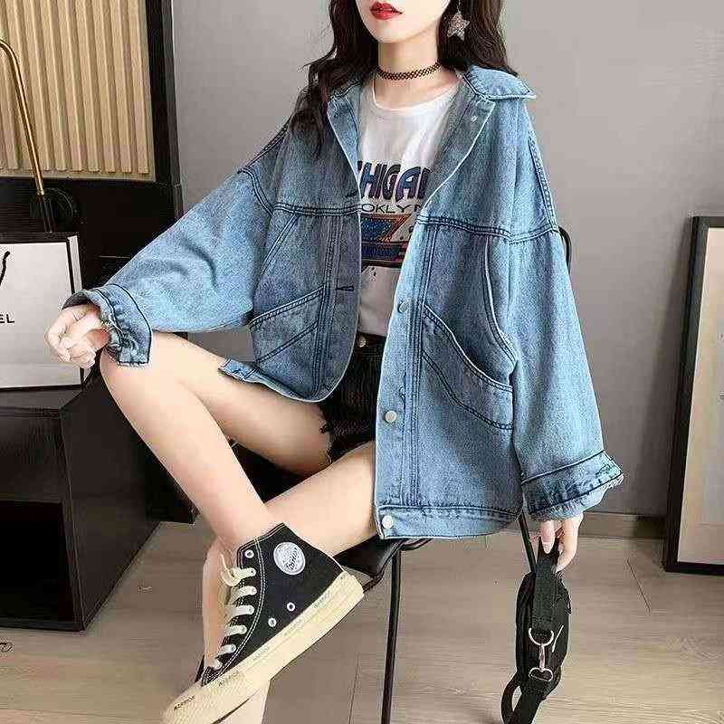 Women's Jackets Han edition cowboy coat loose women lazy harajuku ins wet web celebrity in the spring and autumn bf wind 42zT# 4HX3, 1# shoe box
Women's Jackets Han edition cowboy coat loose women lazy harajuku ins wet web celebrity in the spring and autumn bf wind 42zT# 4HX3, 1# shoe box