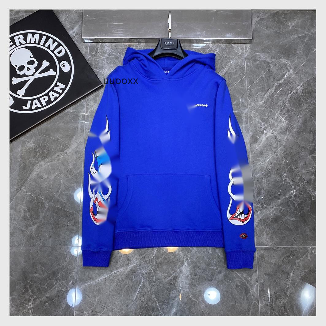 High Quality Chromes//heart Early Autumn American Printing Fashion Brand Front Shoulder Klein Blue Flame Fried Street Sweater Men's Ins Hip, Black
High Quality Chromes//heart Early Autumn American Printing Fashion Brand Front Shoulder Klein Blue Flame Fried Street Sweater Men's Ins Hip, Black