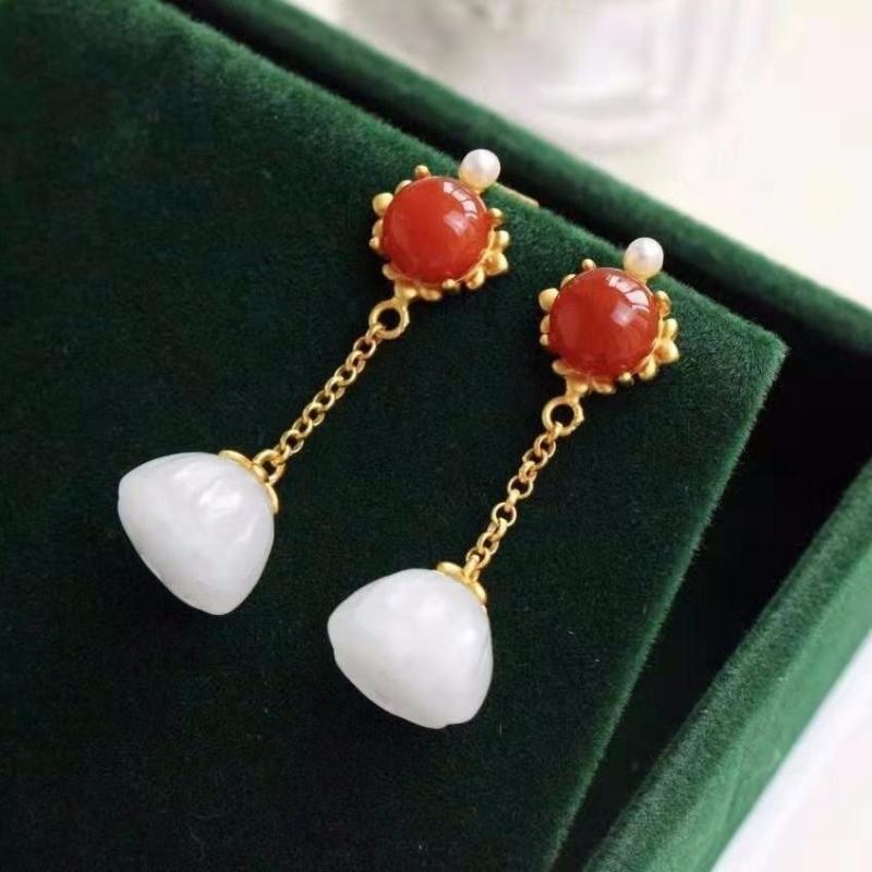 Dangle & Chandelier Silver Inlaid Natural Southern Red Flowers Chinese Retro Earrings Niche Design Charm Women's Brand Jewelry
Dangle & Chandelier Silver Inlaid Natural Southern Red Flowers Chinese Retro Earrings Niche Design Charm Women's Brand Jewelry