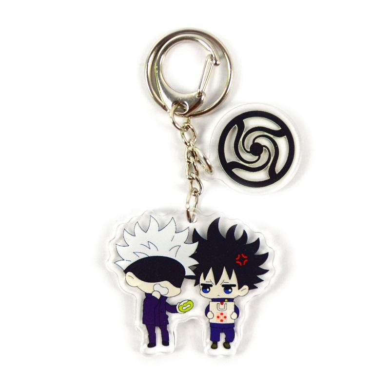 Keychains Anime Jujutsu Kaisen Kugisaki Gojo Satoru Nobara Delicacy Bag Pendant Acrylic Key Chain Decoration Accessory Keyring