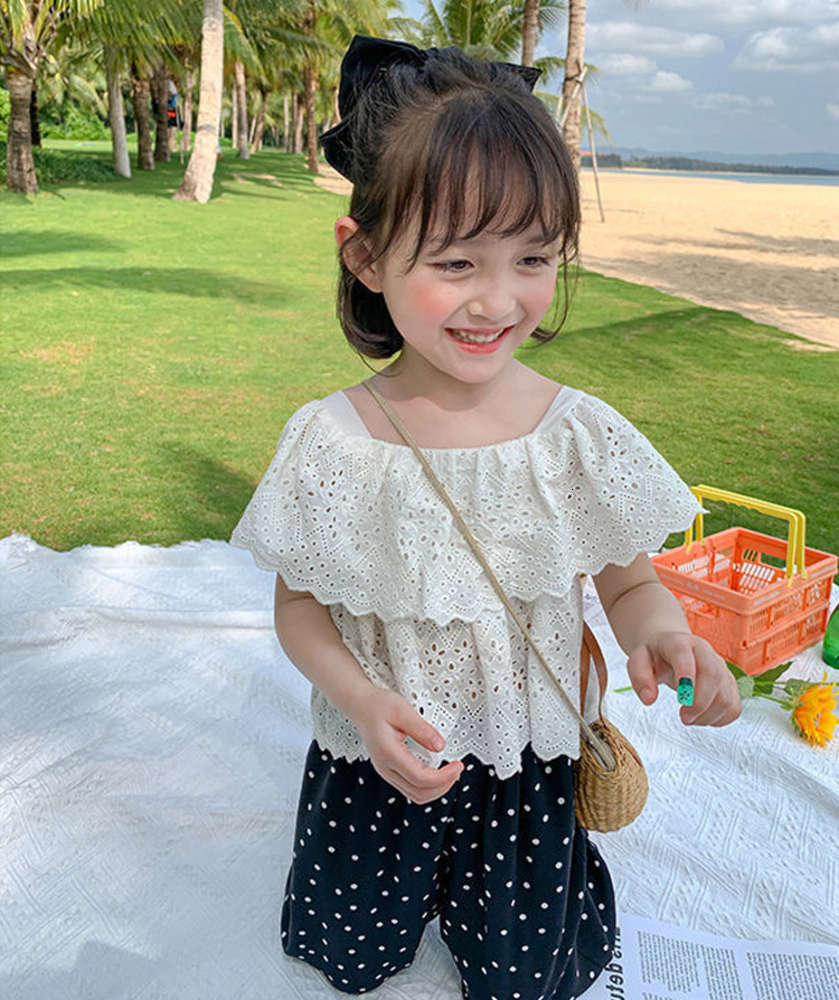 Girls' suit summer clothes little girl foreign style baby short sleeve mosquito pants children's two piece set, White
Girls' suit summer clothes little girl foreign style baby short sleeve mosquito pants children's two piece set, White