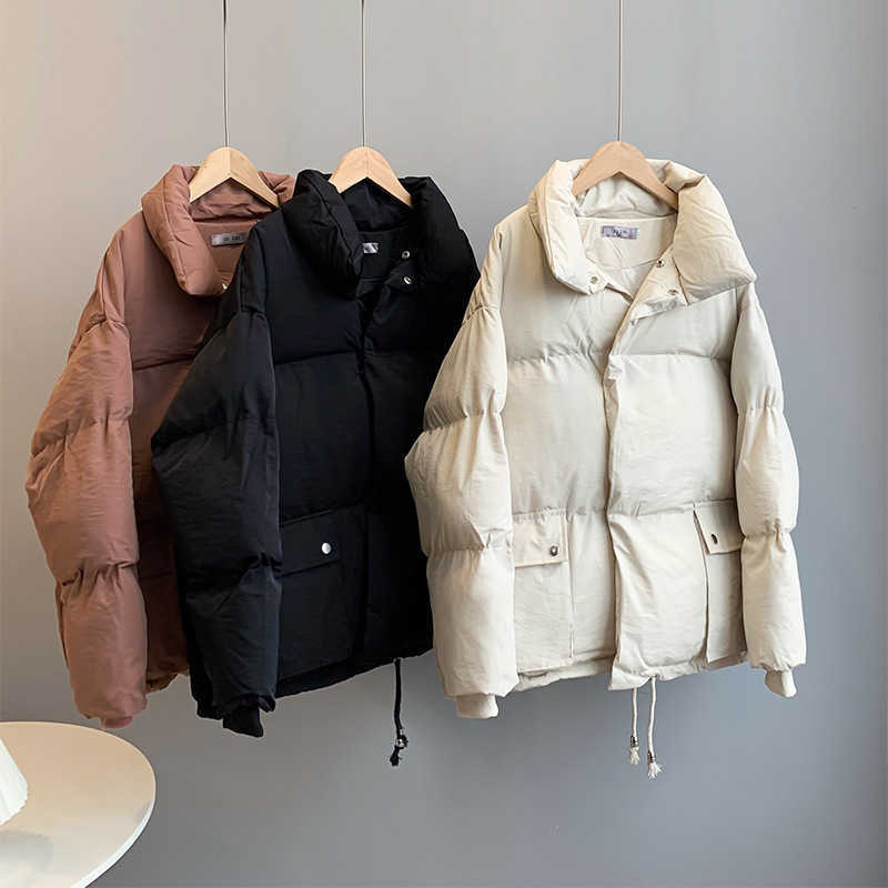 Winter Woman Down Cotton Coat Solid Color Korean Style Short Quilted Jackets Loose Strap Parkas 1123 210607, Bean paste
Winter Woman Down Cotton Coat Solid Color Korean Style Short Quilted Jackets Loose Strap Parkas 1123 210607, Bean paste