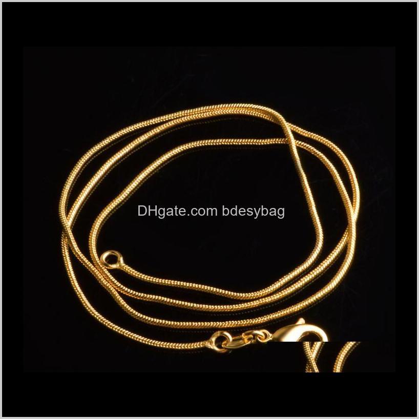Chains & Pendants Drop Delivery 2021 1Mm Gold Snake Chain Necklace For Women Luxury Diy Jewelry Necklaces Wholesale 16 18 20 22 24 26 28 30 I, Silver
Chains & Pendants Drop Delivery 2021 1Mm Gold Snake Chain Necklace For Women Luxury Diy Jewelry Necklaces Wholesale 16 18 20 22 24 26 28 30 I, Silver