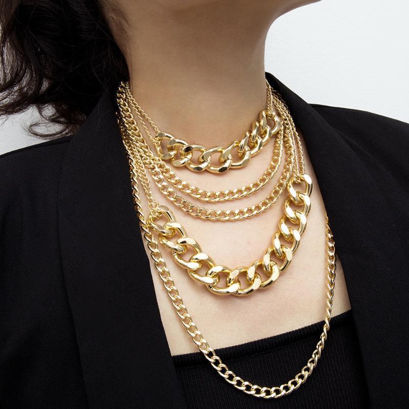 Chains Out Hip Hop Metal Punk Mix Golden Necklace Multilayer Chain Ladies Jewelry Gifts1
Chains Out Hip Hop Metal Punk Mix Golden Necklace Multilayer Chain Ladies Jewelry Gifts1
