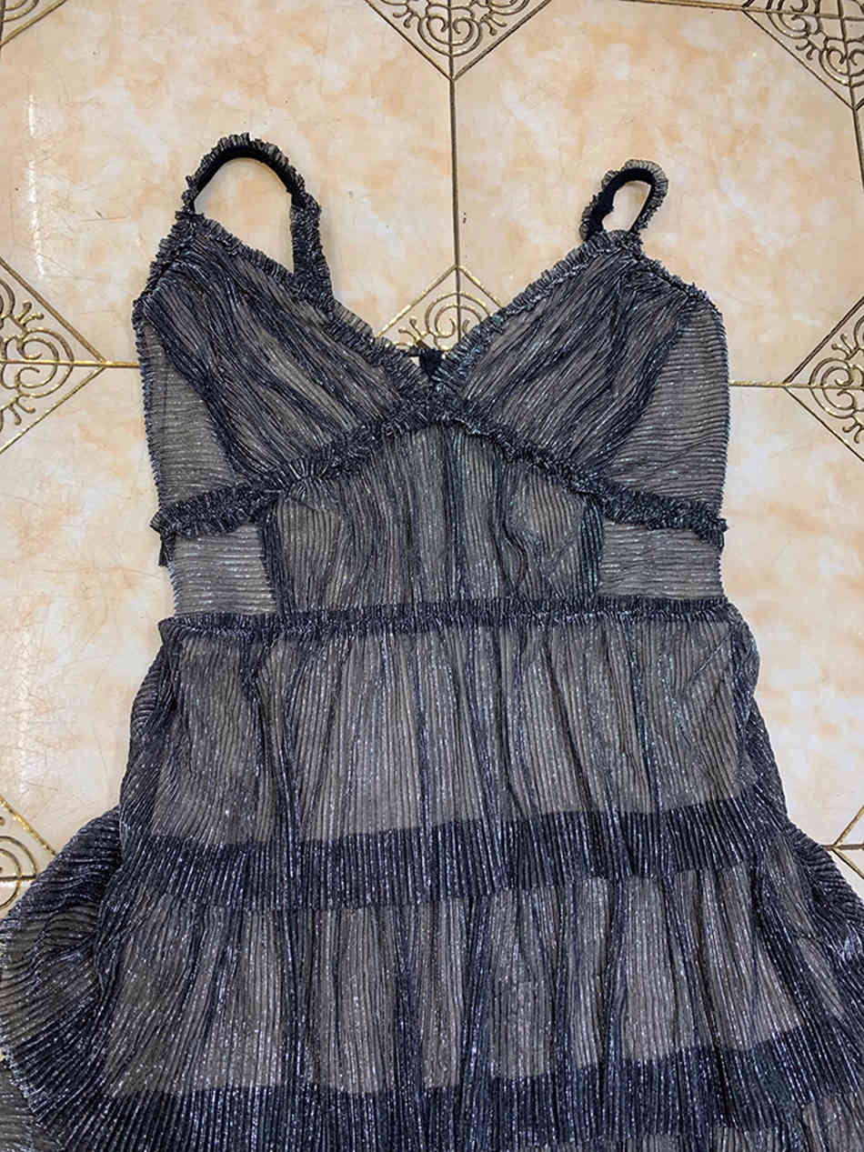 Free Women Black Ball Gown Long Dress Sexy Spaghetti Strap V-neck Bodycon Halter A-line Club Party 210524