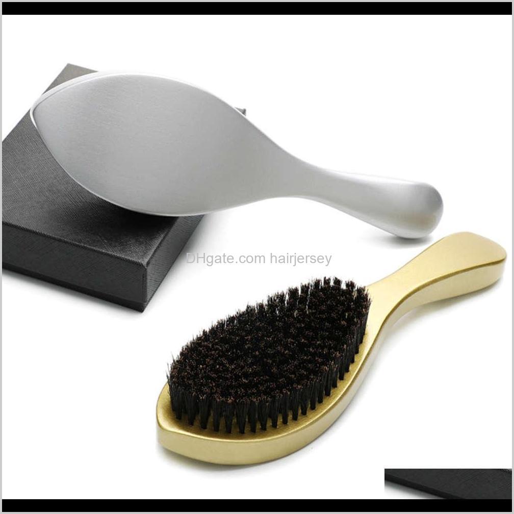 Brushes Care & Tools Products Drop Delivery 2021 Golden Handle Beard Long Curved Cleaning 360 Wave Beech Pig Hair Brush Mens Styling Comb 9Zn, Silver
Brushes Care & Tools Products Drop Delivery 2021 Golden Handle Beard Long Curved Cleaning 360 Wave Beech Pig Hair Brush Mens Styling Comb 9Zn, Silver