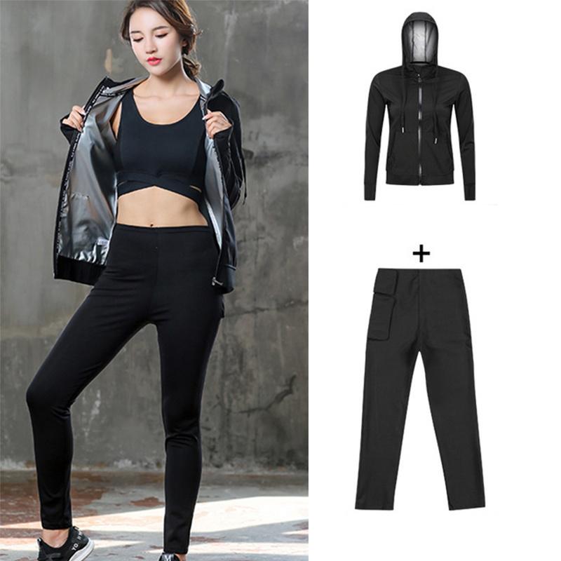 Running Sets Women Sauna Suits Hooded Jacket Pant Weight Loss Gym Slim Fitness Sportswear Clothing Set Yoga Full Body Suit Tracksuit, One set
Running Sets Women Sauna Suits Hooded Jacket Pant Weight Loss Gym Slim Fitness Sportswear Clothing Set Yoga Full Body Suit Tracksuit, One set