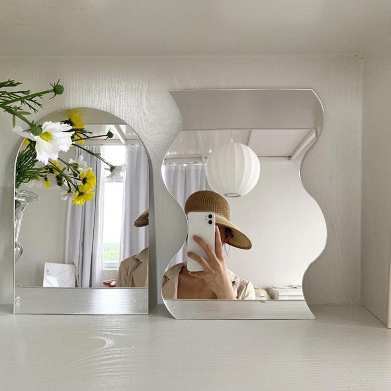 Mirrors Wavy Makeup Beauty Mirror Acrylic Sheet Irregular Edge Desktop For Decorative Furniture Craft Projects
Mirrors Wavy Makeup Beauty Mirror Acrylic Sheet Irregular Edge Desktop For Decorative Furniture Craft Projects