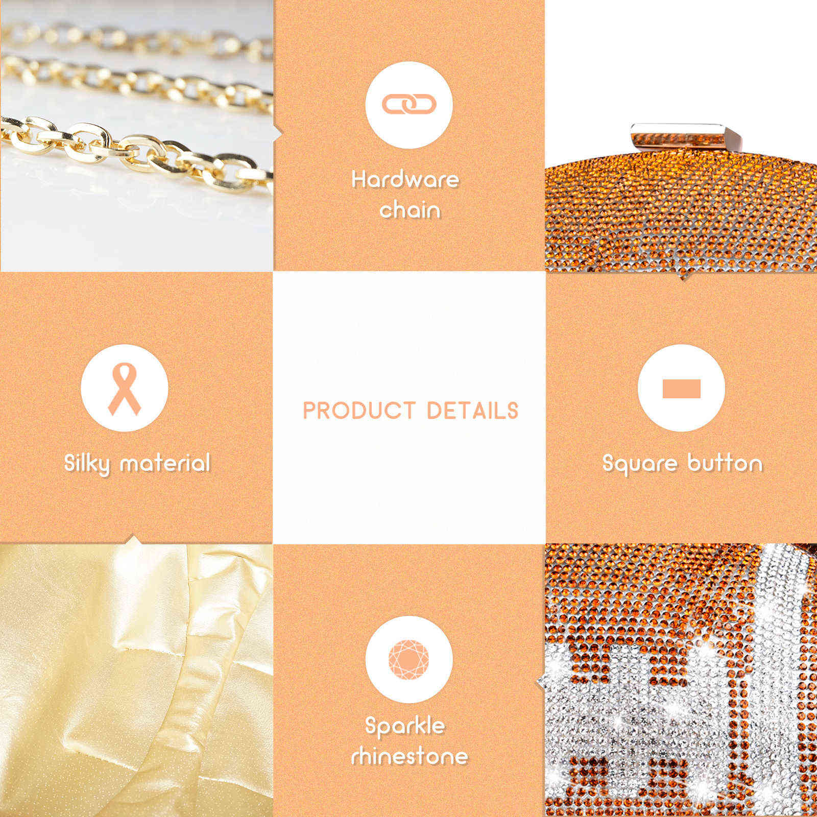 Uniibling Football bag Shape Clutch Purse Handbag with Rhinestone Fashion Women Sparkling Evening Bag for Party Banquet Bolsas Mujer 211106